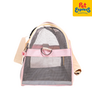 Lucky Dog Mesh Pet Carrier with Shoulder Strap Pink
