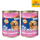 SmartHeart Adult Beef and Vegetable Wet Dog Food 400g (2 cans)