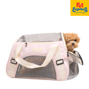 Lucky Dog Mesh Pet Carrier with Shoulder Strap Pink