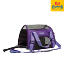 Lucky Dog Mesh Pet Carrier with Shoulder Strap Violet