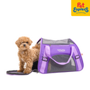 Lucky Dog Mesh Pet Carrier with Shoulder Strap Violet