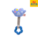Lucky Dog Squeaky Paw Plush Teether Dog Toy Blue