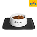 Zee.Mat Black Pet Bowl Mat