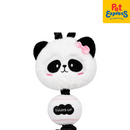 Happy Pet Luuks Up Panda Black White Tennis Dog Toy