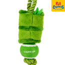 Happy Pet Luuks Up Bamboo Green Tennis Dog Toy