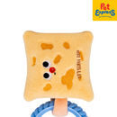 Happy Pet Luuks Up Cookie Yellow Tug Dog Toy