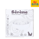 M-Pets Serene Ceramic Rose Pet Bowl Pearl Mist
