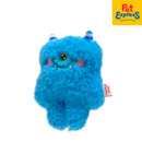 Lucky Dog Monster Plush Dog Toy Blue