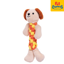 Lucky Dog Squeaky Rope Plush Head Dog Toy Dog