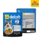 Pet One Delish Tuna in Jelly Wet Cat Food 75g (12 Pouches)