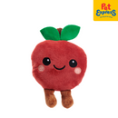 Lucky Dog Happy Plush Fruit Dog Toy Apple