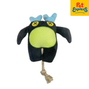 Approved Squeaky Wacky Plush Dog Toy Black 1551