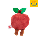Lucky Dog Happy Plush Fruit Dog Toy Apple
