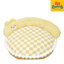 Snug Pals Checkered Cat Bed 60cm Yellow