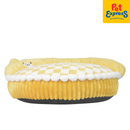 Snug Pals Checkered Cat Bed 60cm Yellow