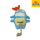 Approved Squeaky Wacky Plush Dog Toy Blue 1552