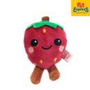 Lucky Dog Happy Plush Fruit Dog Toy Strawberry