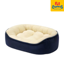 Snug Pals Textured Pet Bed 60cm Blue