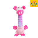 Approved Squeaky Long Neck Dog Toy Pink 1364