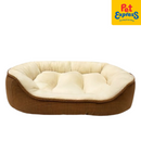 Snug Pals Textured Pet Bed 60cm Brown