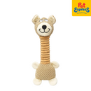 Approved Squeaky Long Neck Dog Toy Brown 1364