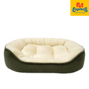 Snug Pals Textured Pet Bed 60cm Green