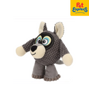 Approved Squeaky Big Fox Plush Pet Toy Gray 1374