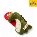 Lucky Dog Paw Plush Dog Toy Dino Green