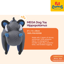 M-Pets Mini Hippopotamus Dog Toy