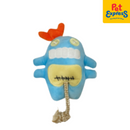 Approved Squeaky Wacky Plush Dog Toy Blue 1552