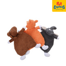 Approved Knitted Toy with Paper Rattle Sound Dog Toy Yellow 1547