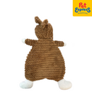 Approved Knitted Toy with Paper Rattle Sound Dog Toy Brown 1546