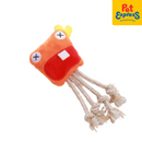 Approved Wacky Plush Squeaky Dog Toy Orange 1553