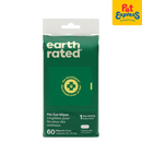 Earth Rated Hypoallergenic Unscented Eye Pet Wipes 60s