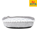 Snug Pals Checkered Cat Bed 60cm Blue