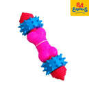 Approved Rubber Teether Dog Toy Blue Pink 1006