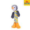 Lucky Dog Squeaky Rope Plush Head Dog Toy Penguin