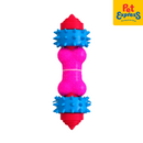Approved Rubber Teether Dog Toy Blue Pink 1006