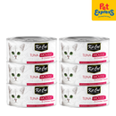 Kit Cat Tuna Mousse with Chicken Topper Wet Cat Food 80g (6 cans)