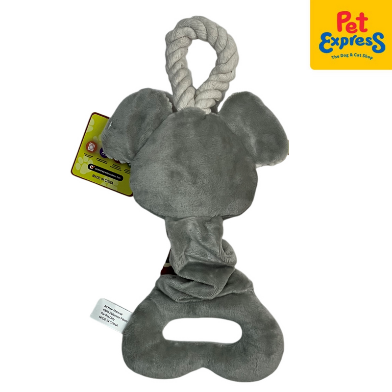 Pet Pals Plush Squeaky Elastic Koala with Rope Dog Toy 34cm