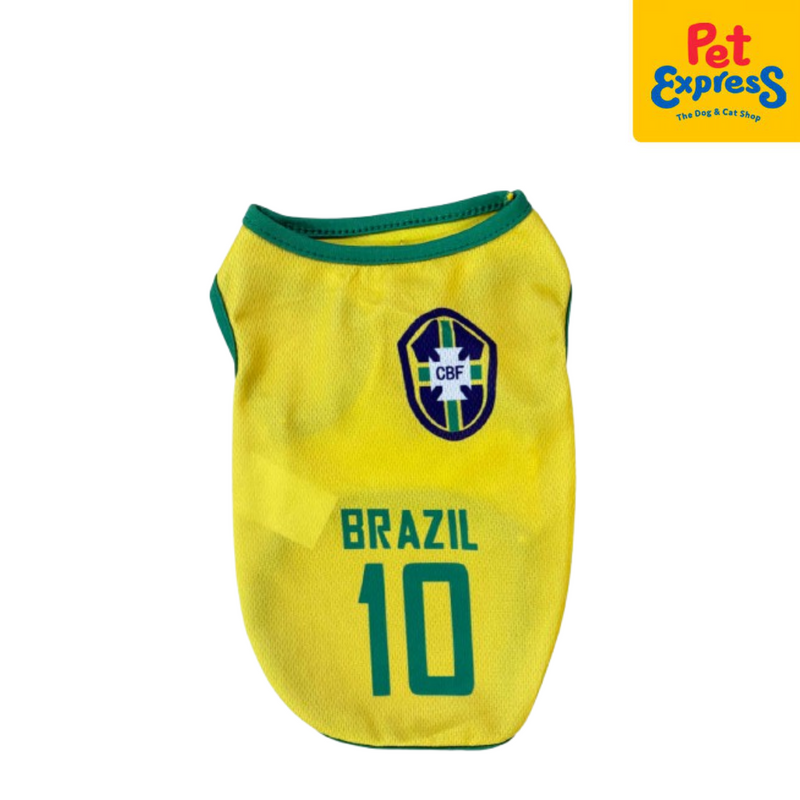 Pet Express Sando Jersey Brazil Dog Apparel Large