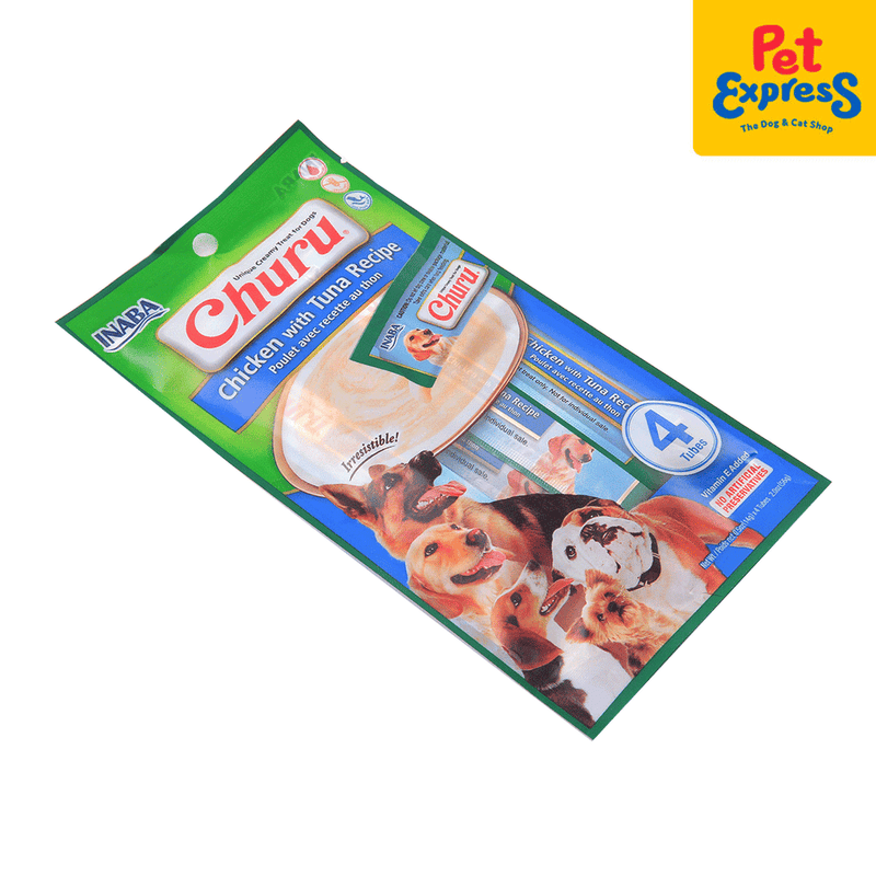 Inaba Churu Chicken with Tuna Recipe Dog Treats 14gx4 (USD-612) (Expiration Date: February 2026)