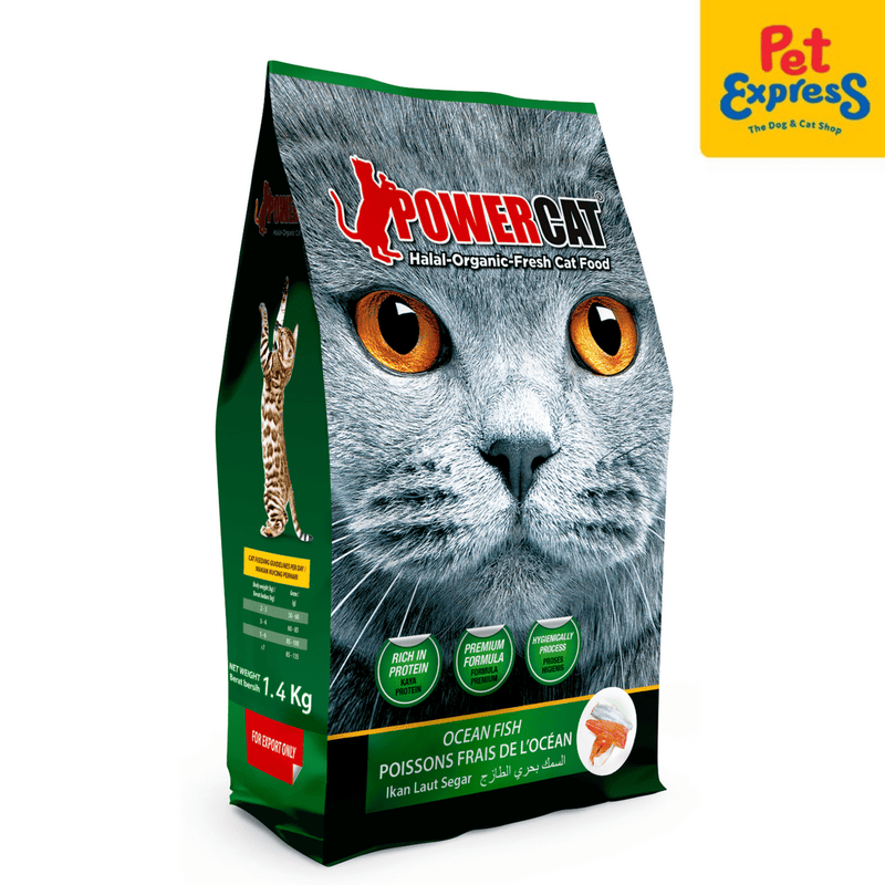 Power Cat Fresh Ocean Fish Dry Cat Food 1.4kg
