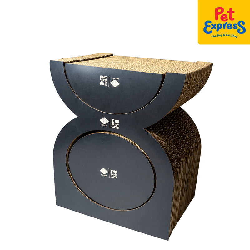 [FOR PRE-ORDER] I Love Happy Cats Faye - Cardboard Scratcher Playgrond Brown Black