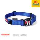 EzyDog Double Up Dog Collar Small Blue