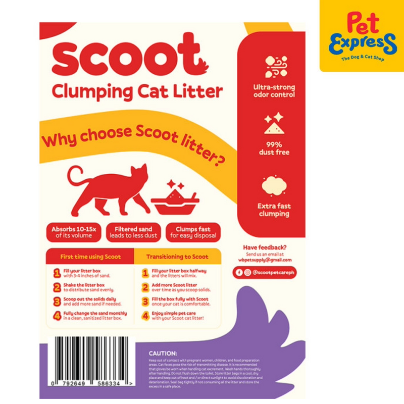Scoot Clumping Lavender Cat Litter 2.5L
