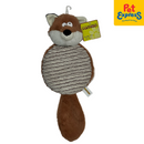 Pet Pals Plush Squeaky Flat Fox Dog Toy 40cm