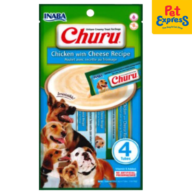 Inaba Churu Chicken with Cheese Recipe Dog Treats 14gx4 (USD-614) (Expiration Date: February 2026)