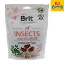 Brit Care Adult Salmon Crunchy Snack Insect Dog Treats 200g