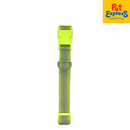 Lucky Dog Reflective 25m Dog Collar Large Lime Green